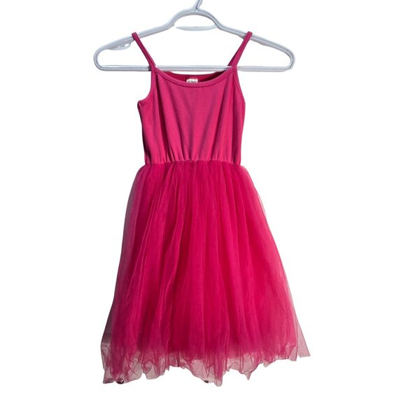 NWOT | Girls Pink Ribbed Sleeveless Tutu Party Celebration Dress | 4/5T - Picture 2 of 5